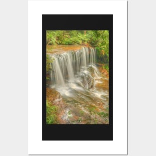 Lower Somersby Falls .. Portrait view Posters and Art